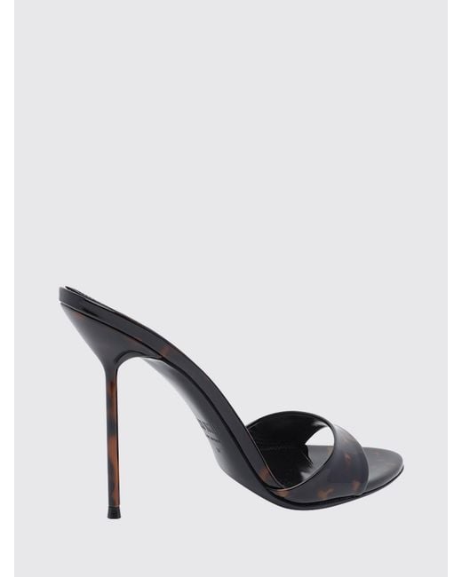 Paris Texas Brown Heeled Sandal