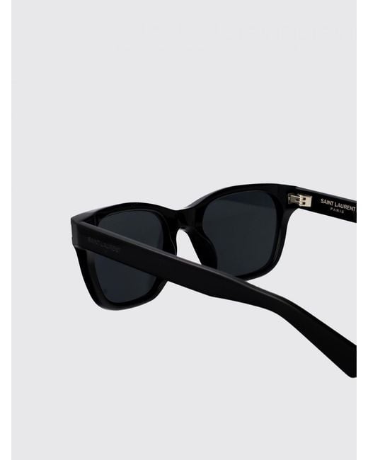 Saint Laurent White Cat-Eye Square Sunglasses for men