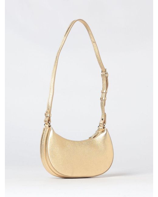 Patrizia Pepe White Laminated Leather Bag