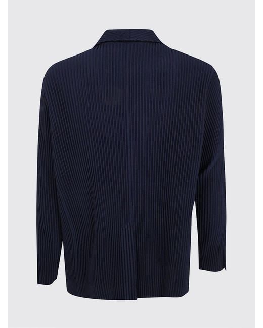 Homme Plissé Issey Miyake Blue Single-Breasted Plissé Blazer Homme Plissé Issey Miyake for men