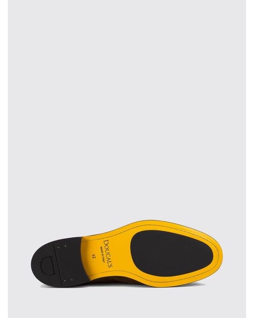 Doucal's Brown Suede Loafers With Tassels for men