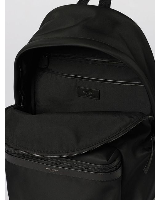 Saint Laurent Black City Econyl Backpack for men