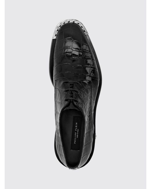 Philipp Plein White Tapered-Toe Derby Shoes for men