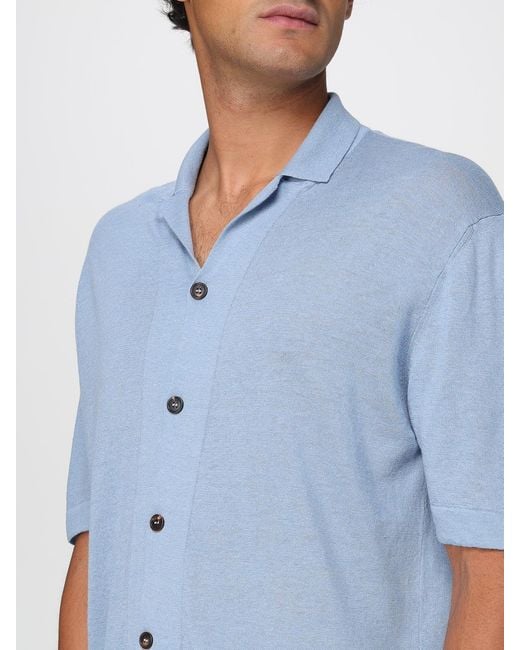 Zanone Blue Shirt for men