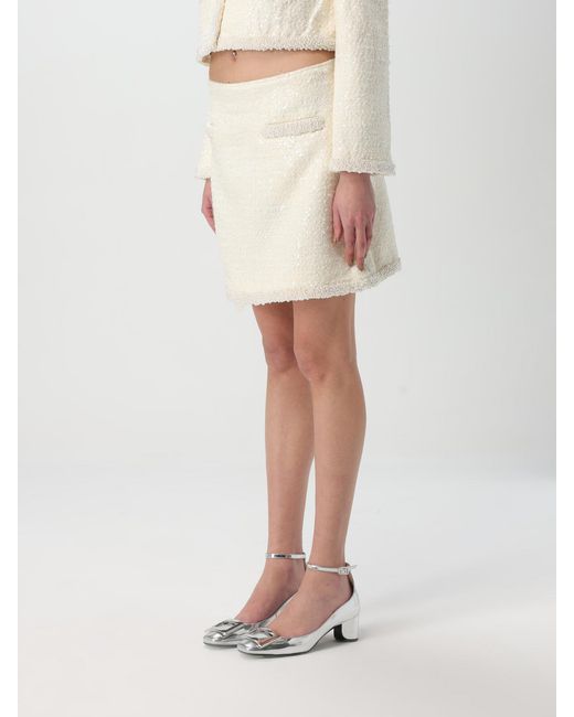 Self-Portrait Natural Skirt