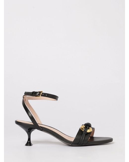 Coccinelle White Finn Leather Sandals
