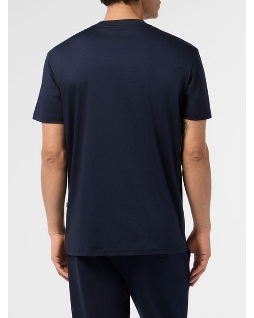 T-Shirt Basic di Billionaire in Blue da Uomo