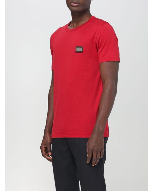 Dolce & Gabbana T-shirt in Red für Herren