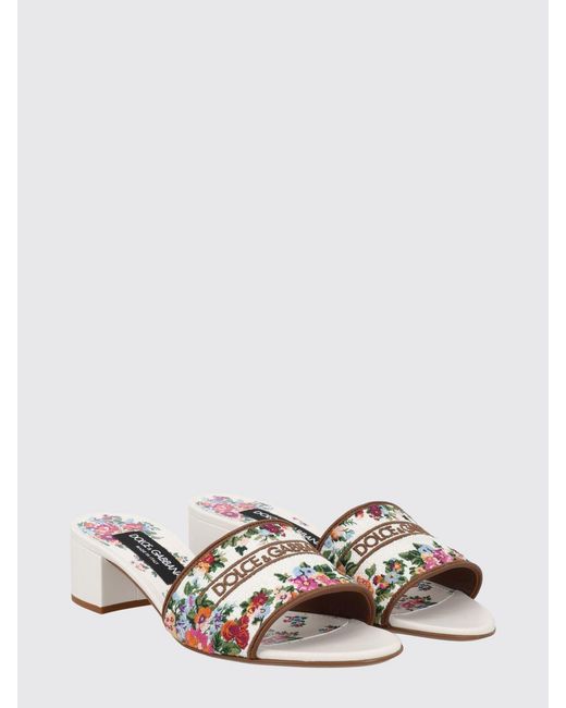Dolce & Gabbana Natural Dolce &Amp Gabbana Heeled Sandal