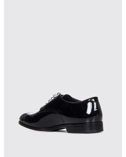 Doucal's Black Patent Leather Oxford for men