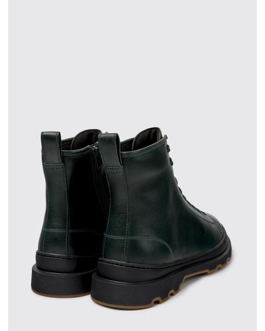 Camper Black Brutus+ Leather Ankle Boots for men