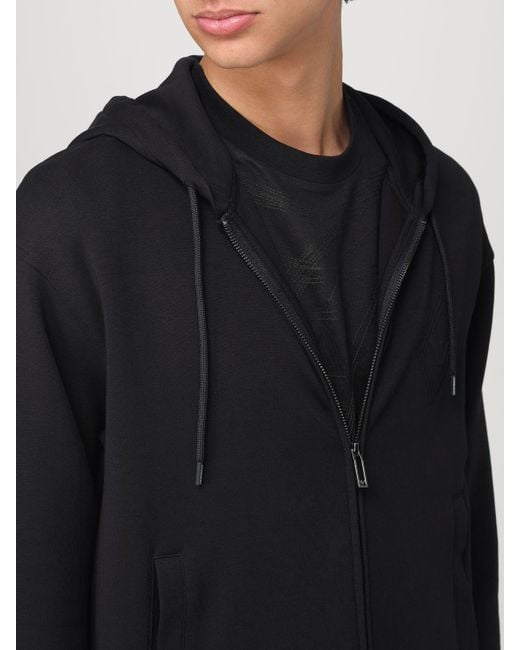 Sudadera Hombre Emporio Armani de hombre de color Black