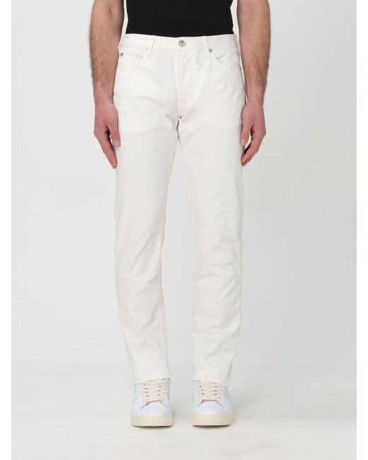 Emporio Armani White Jeans for men