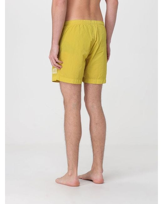 C P Company Yellow Polyamide Swimsuit for men