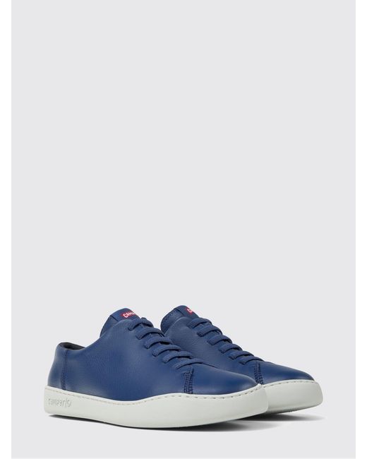 Camper Blue Peu Touring Leather Sneakers for men