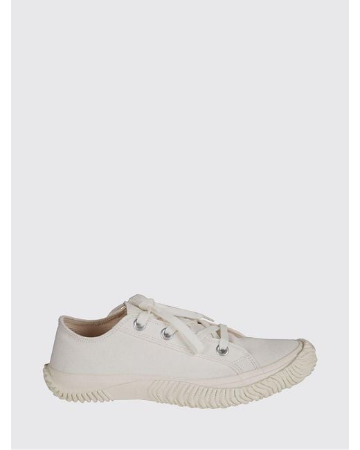 Yohji Yamamoto White Cotton Canvas Sneakers