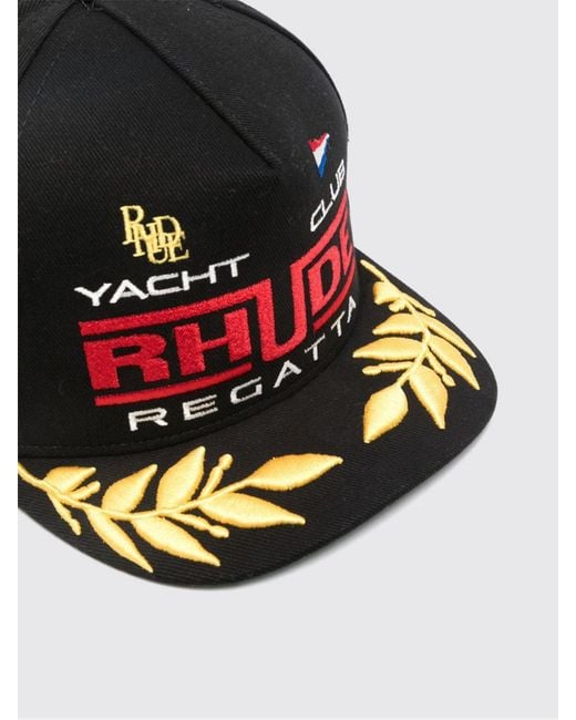 Rhude White Cotton Baseball Cap for men