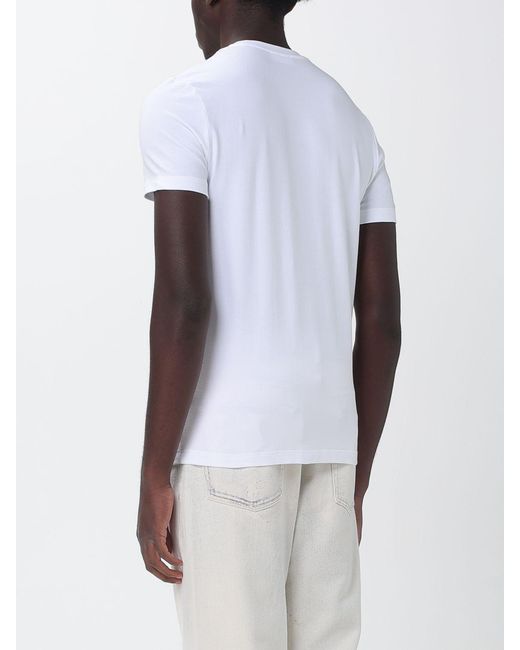 Dondup White Slim Stretch Cotton T-Shirt for men