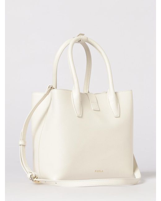 Furla Natural Goccia Grained Leather Bag