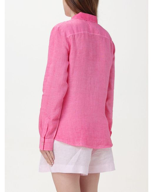 120% Lino Pink Shirt