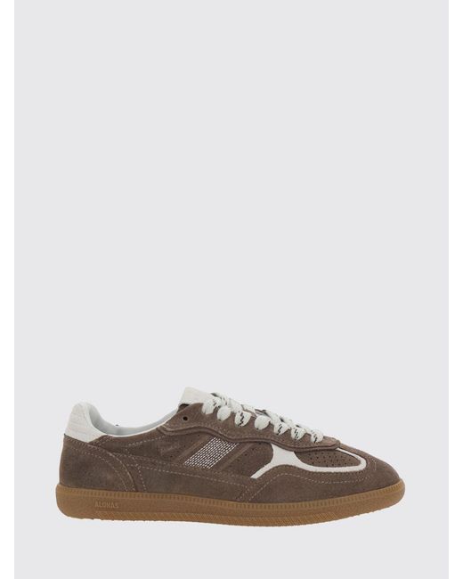 Alohas Brown Tb.490 Color-Block Leather And Suede Sneakers