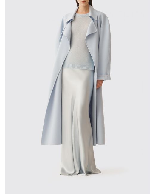 Fabiana Filippi Gray Virgin Wool Coat