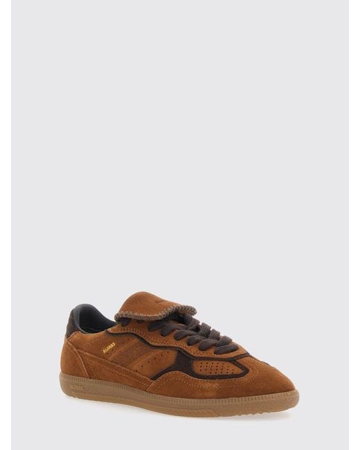 Alohas Brown Tb.490 Two-Tone Suede Sneakers With Laminated Logo