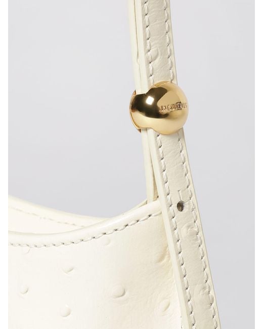 Jacquemus Natural Le Petit Bisou Embossed Leather Bag