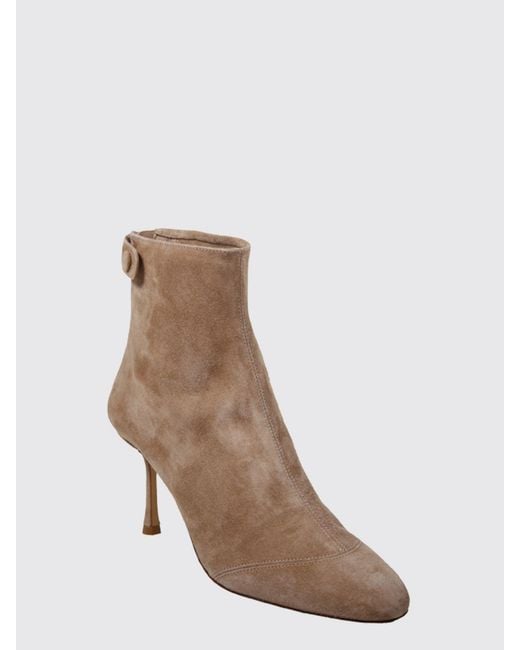 Francesco Russo Brown Leather Ankle Boots