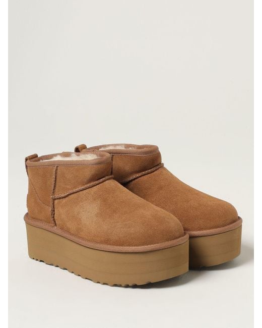 Ugg Brown Flat Ankle Boots