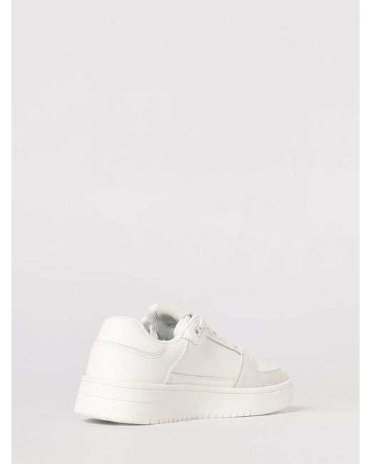 Just Cavalli Natural Leather And Rubber Sneakers