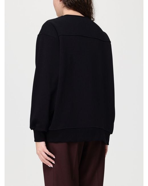 Elisabetta Franchi Black Cut-Out Cotton Sweatshirt