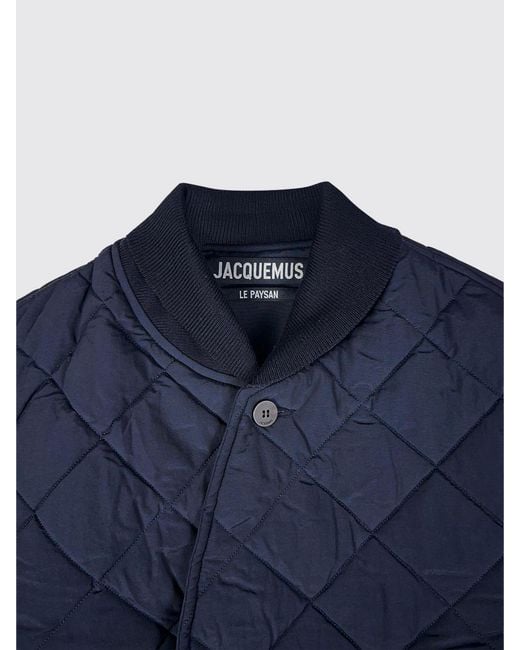 Jacquemus Blue Double-Breasted Puffer Jacket for men