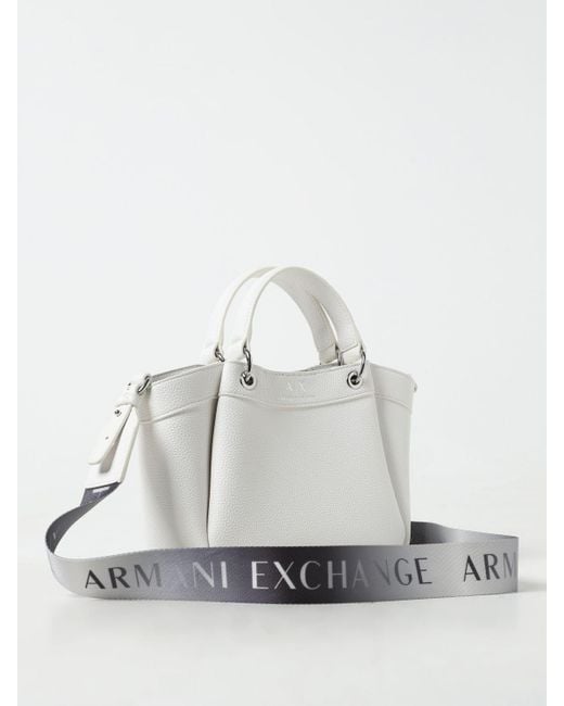 Armani Exchange White Handbag