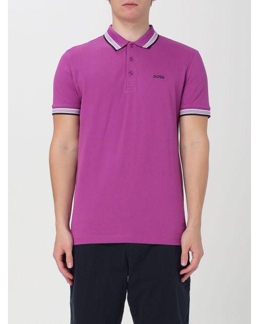 Boss Purple Polo Shirt for men