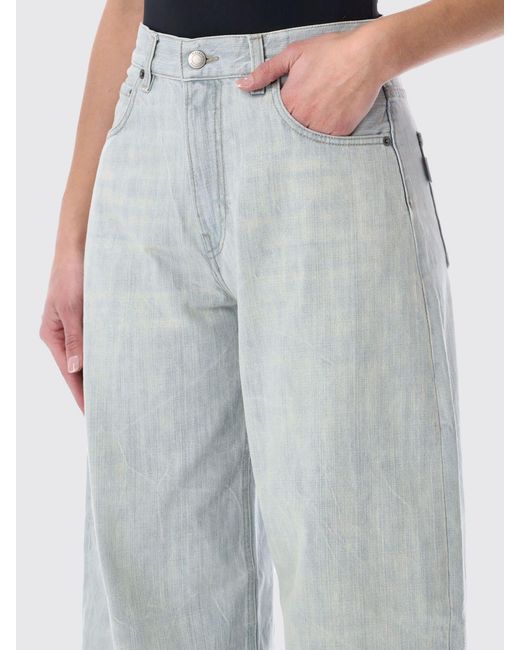 Haikure Blue Baggy Cotton Jeans