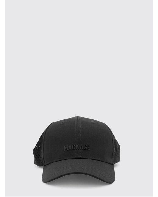 Mackage Black Polyester Hat for men