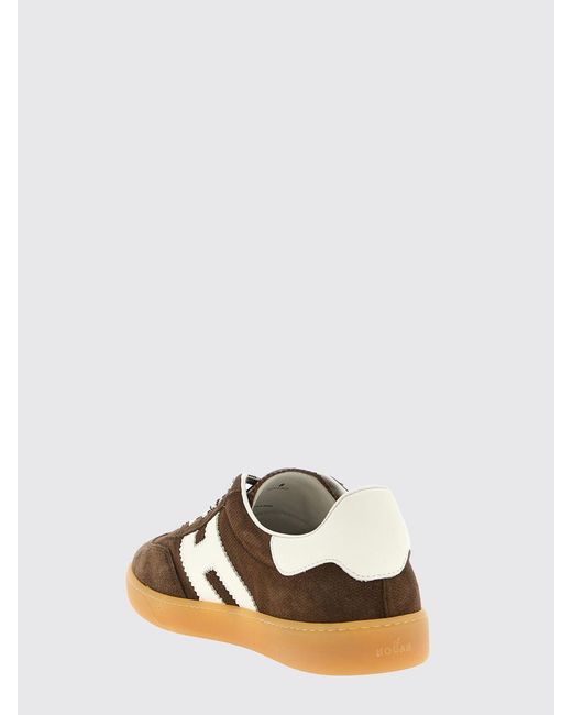 Hogan Brown Cool Suede Sneakers for men