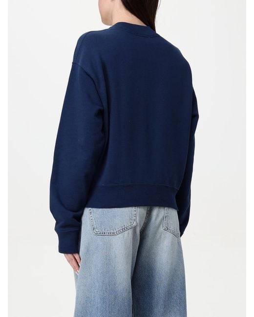 Chloé Blue ChloÉ Crewneck Sweatshirt With Logo