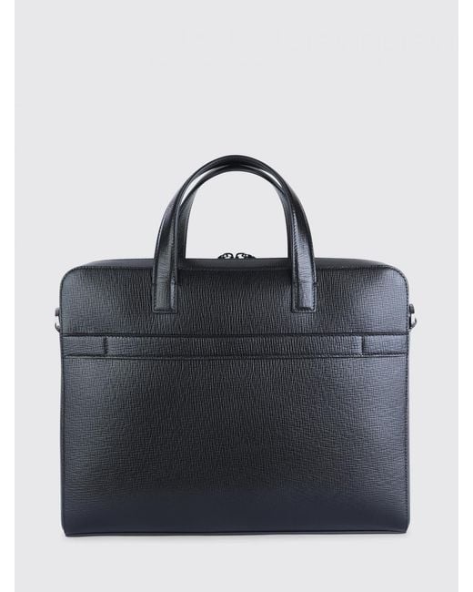Ferragamo Blue Gancini Business Bag for men