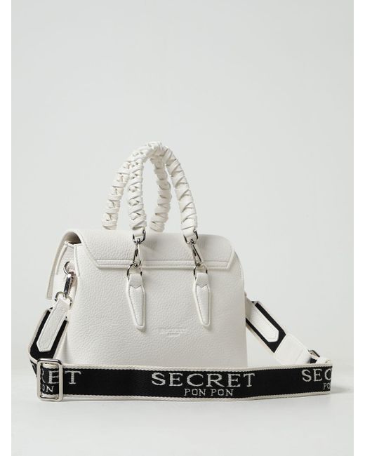 Secret Pon-pon White Handbag
