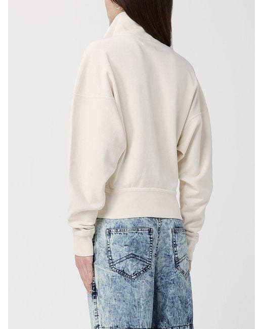 Isabel Marant White Cotton Sweatshirt With Logo