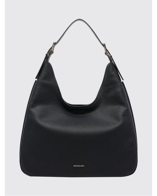 Michael Kors Black Nolita Large Pebbled Leather Shoulder Bag