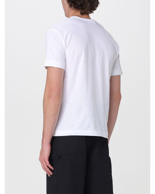 COMME DES GARÇONS PLAY White Comme Des GarÇ Ons Play Crew Neck Cotton T-Shirt With Logo Print for men