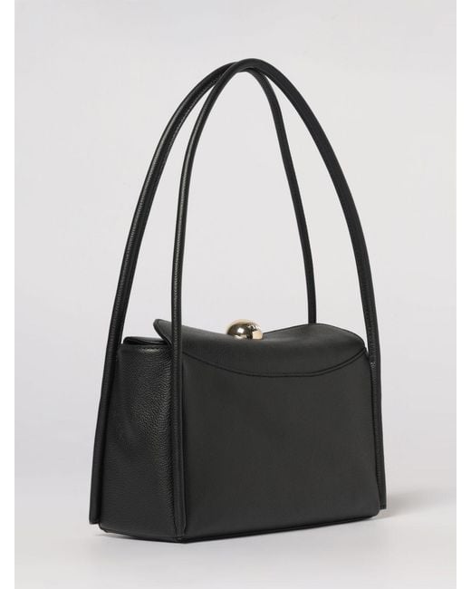 Furla Black Nicole Grained Leather Bag