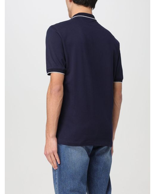Brunello Cucinelli Blue Polo Shirt for men
