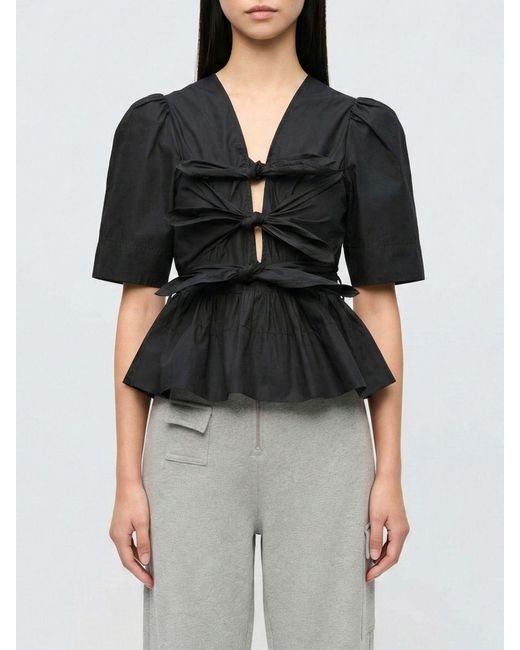 Ganni Women's Black Top