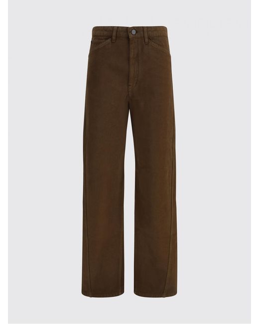 Lemaire Brown Wide Leg Trousers