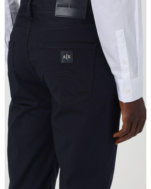 Armani Exchange Blue Trousers for men