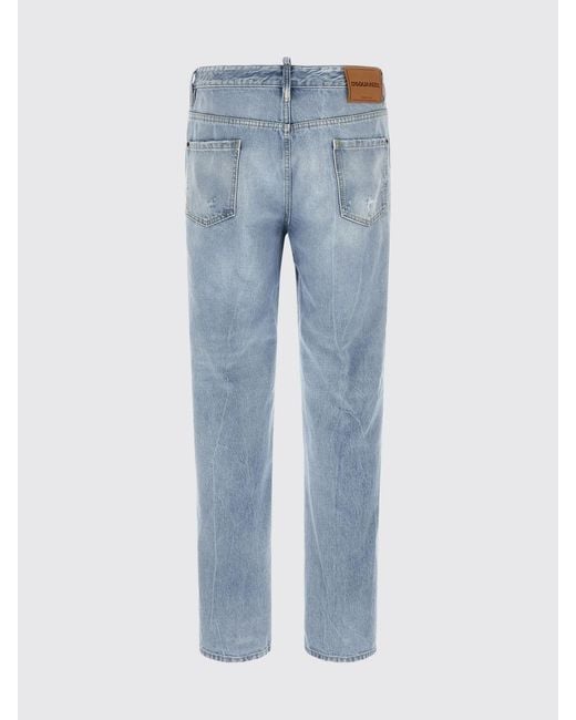 DSquared² Blue Slim Fit Cotton Denim Jeans for men